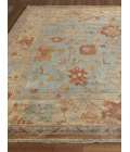 Exquisite Rugs Antique Weave Oushak Dark Blue/Beige 91616X9 6ft.X9ft. Rect. Rug