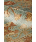 Exquisite Rugs Antique Weave Oushak Dark Blue/Beige 91616X9 6ft.X9ft. Rect. Rug