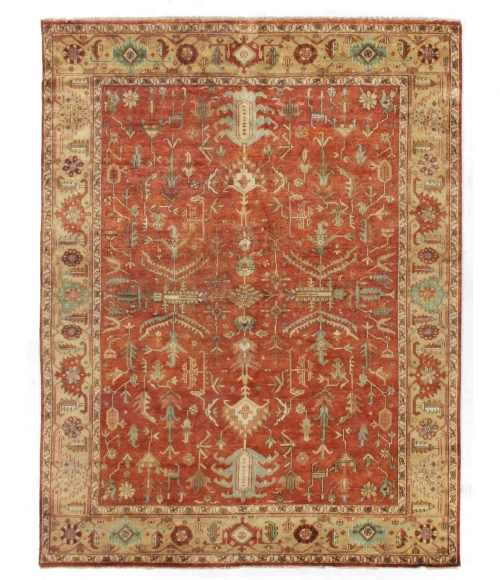 Exquisite Rugs Antique Weave Serapi Rust/Gold 91921X16 1ft.X1ft.6in. Rect. Rug