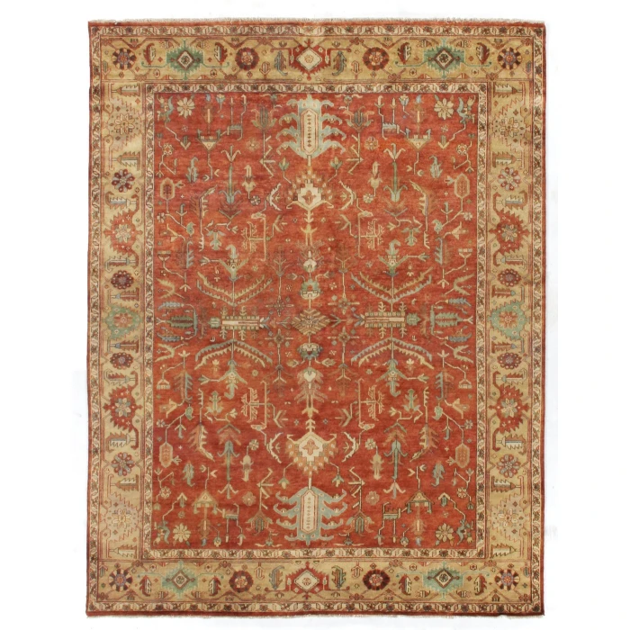 Exquisite Rugs Antique Weave Serapi Rust/Gold 91929X12 9ft.X12ft. Rect. Rug