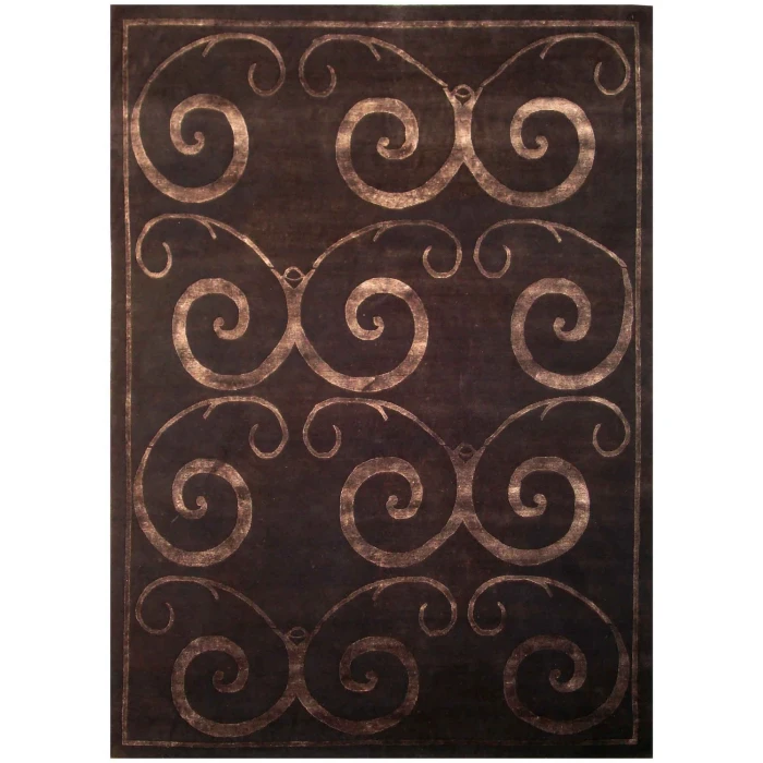Exquisite Rugs Super Tibetan Dark Chocolate 92018X10 8ft.X10ft. Rect. Rug