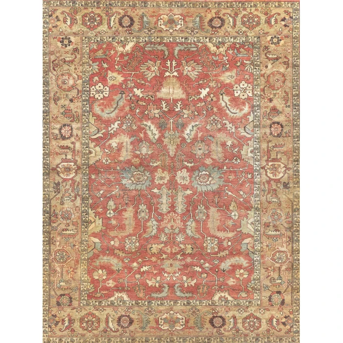 Exquisite Rugs Antique Weave Serapi Rust/Gold 92049X12 9ft.X12ft. Rect. Rug