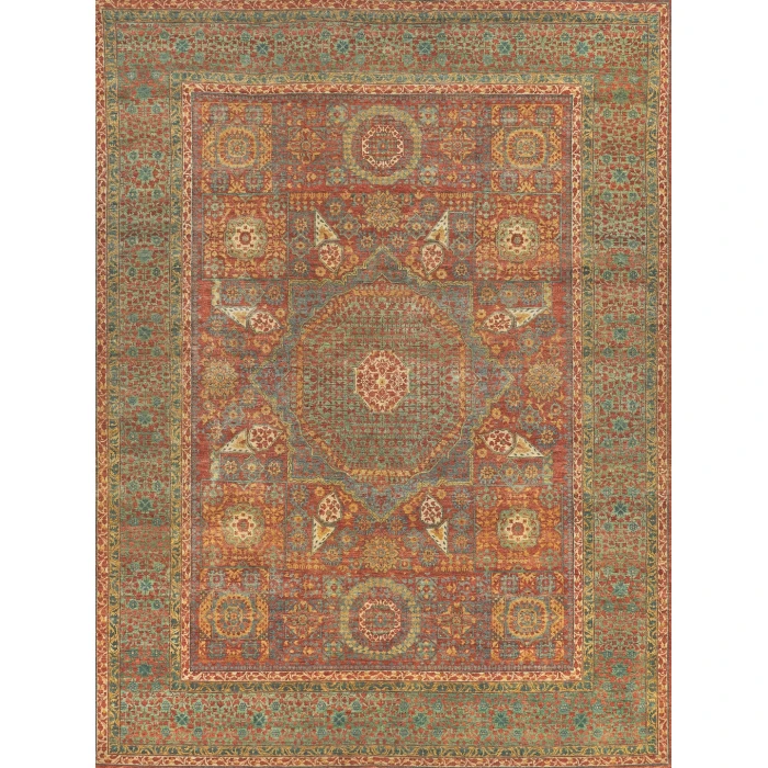 Exquisite Rugs Mamluk Rust/Green 920514X18 14ft.X18ft. Rect. Rug