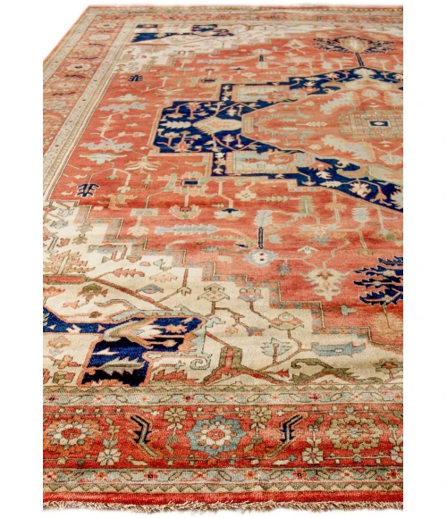 Exquisite Rugs Fine Serapi Rust/Ivory 92068X10 8ft.X10ft. Rect. Rug