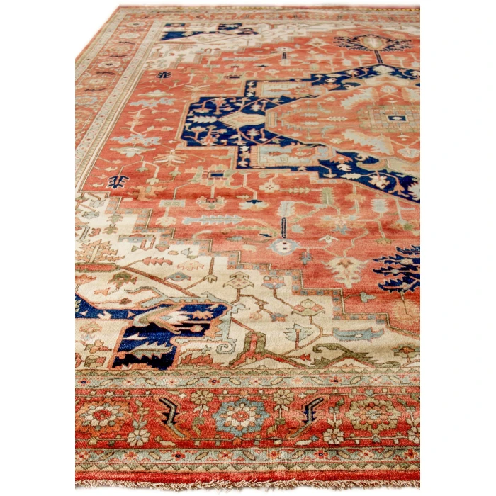 Exquisite Rugs Fine Serapi Rust/Ivory 92069X12 9ft.X12ft. Rect. Rug
