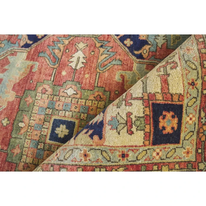 Exquisite Rugs Fine Serapi Rust/Ivory 92069X12 9ft.X12ft. Rect. Rug