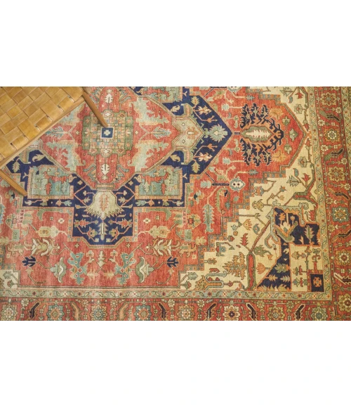 Exquisite Rugs Fine Serapi Rust/Ivory 92068X10 8ft.X10ft. Rect. Rug
