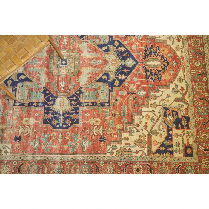 Exquisite Rugs Fine Serapi Rust/Ivory 92069X12 9ft.X12ft. Rect. Rug