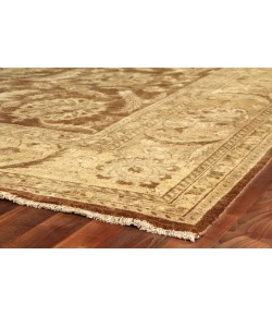 Exquisite Rugs Antique Weave Oushak Brown/Yellow 92088X10 8ft.X10ft. Rect. Rug