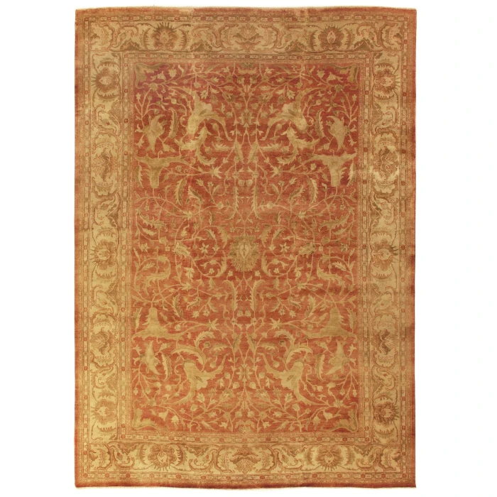 Exquisite Rugs Antique Weave Oushak Rust/Ivory 92108X10 8ft.X10ft. Rect. Rug