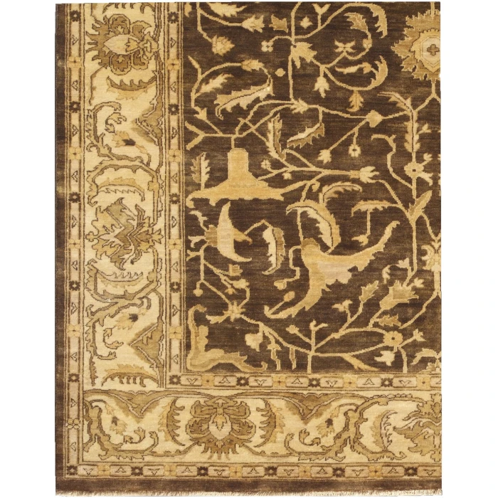 Exquisite Rugs Antique Weave Oushak Tobacco/Beige 92118X10 8ft.X10ft. Rect. Rug