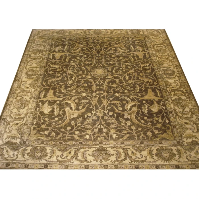 Exquisite Rugs Antique Weave Oushak Tobacco/Beige 92118X10 8ft.X10ft. Rect. Rug