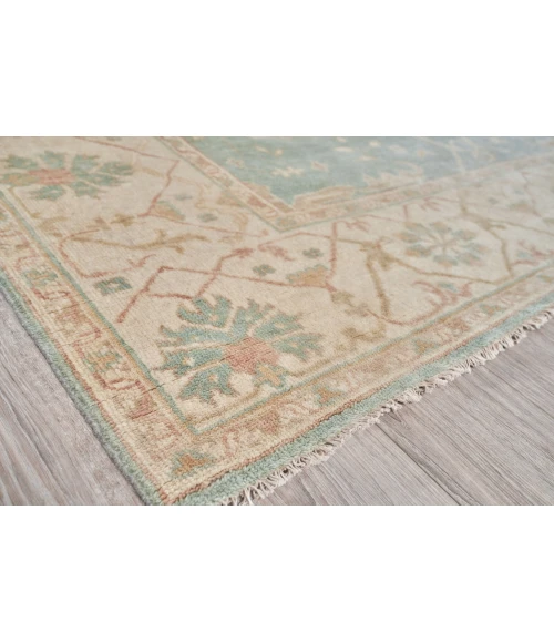 Exquisite Rugs Antique Weave Oushak Blue/Ivory 921410X14 10ft.X14ft. Rect. Rug