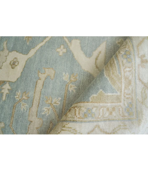 Exquisite Rugs Antique Weave Oushak Blue/Ivory 921410X14 10ft.X14ft. Rect. Rug