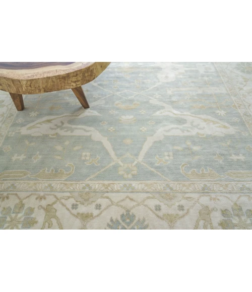 Exquisite Rugs Antique Weave Oushak Blue/Ivory 921410X14 10ft.X14ft. Rect. Rug