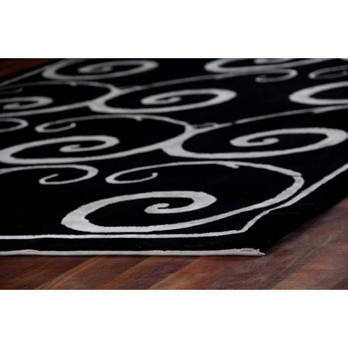 Exquisite Rugs Super Tibetan Black/Silver 932310X14 10ft.X14ft. Rect. Rug