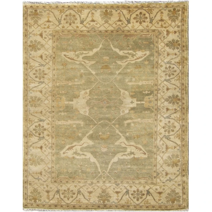 Exquisite Rugs Antique Weave Oushak Light Green/Ivory 932814X18 14ft.X18ft. Rect. Rug