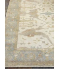 Exquisite Rugs Antique Weave Oushak Ivory/Blue 93299X12 9ft.X12ft. Rect. Rug