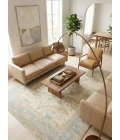 Exquisite Rugs Antique Weave Oushak Ivory/Blue 93299X12 9ft.X12ft. Rect. Rug