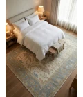 Exquisite Rugs Antique Weave Oushak Ivory/Blue 93299X12 9ft.X12ft. Rect. Rug