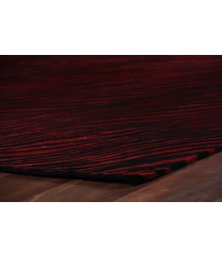 Exquisite Rugs Wilderness Black/Red 938056X8 5ft.6in.X8ft. Rect. Rug