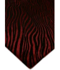 Exquisite Rugs Wilderness Black/Red 938056X8 5ft.6in.X8ft. Rect. Rug