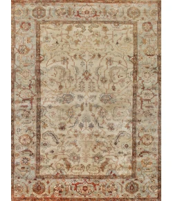 Exquisite Rugs Antique Weave Serapi Ivory/Light Blue 93918X10 8ft.X10ft. Rect. Rug