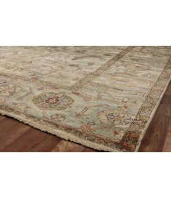 Exquisite Rugs Antique Weave Serapi Ivory/Light Blue 93918X10 8ft.X10ft. Rect. Rug