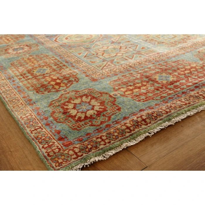 Exquisite Rugs Mamluk Green/Light Blue 94048X10 8ft.X10ft. Rect. Rug
