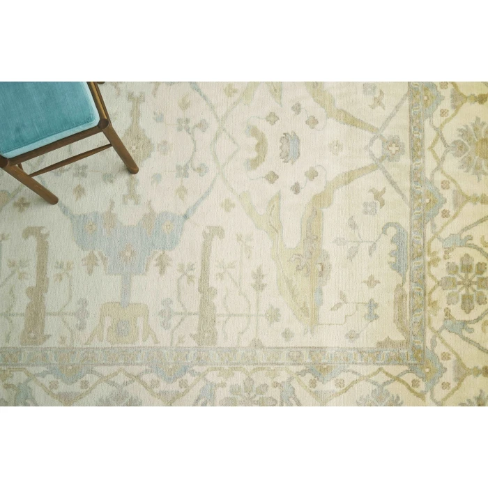 Exquisite Rugs Antique Weave Oushak Ivory 94924X6 4ft.X6ft. Rect. Rug
