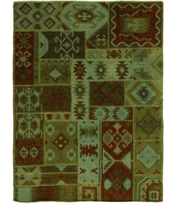 Exquisite Rugs Flatweave Green 957756X8 5ft.6in.X8ft. Rect. Rug