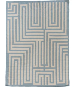 Exquisite Rugs Flatweave Light Blue 96225X8 5ft.X8ft. Rect. Rug