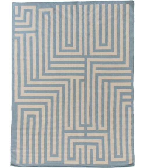 Exquisite Rugs Flatweave Light Blue 96225X8 5ft.X8ft. Rect. Rug