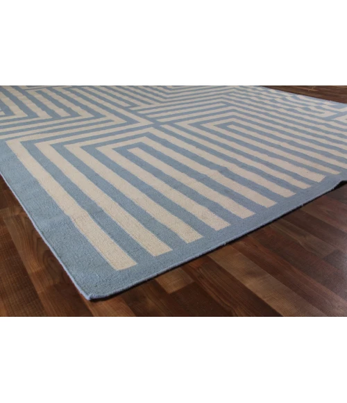 Exquisite Rugs Flatweave Light Blue 96225X8 5ft.X8ft. Rect. Rug