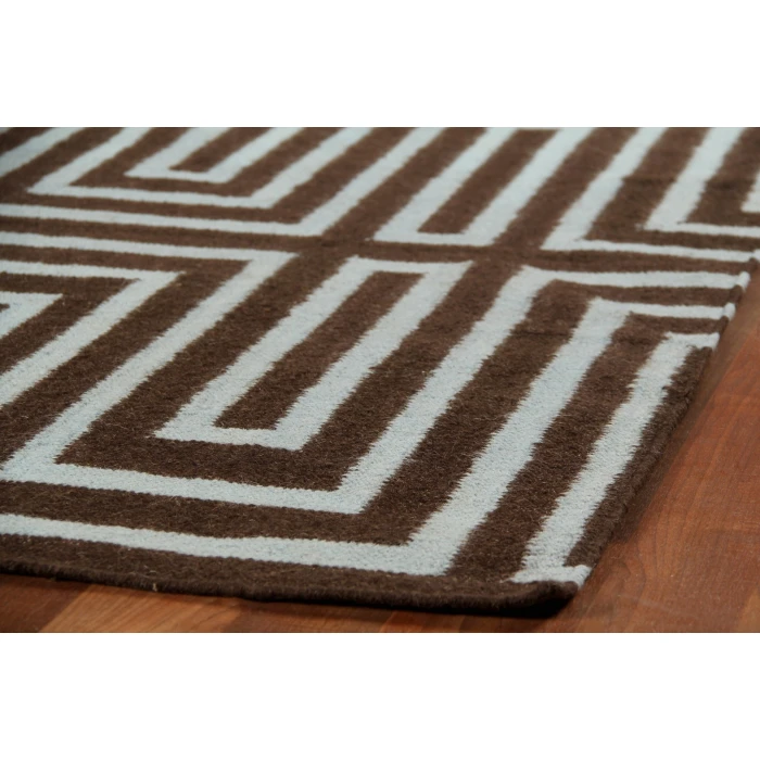 Exquisite Rugs Flatweave Brown 962496X136 9ft.6in.X13ft.6in. Rect. Rug