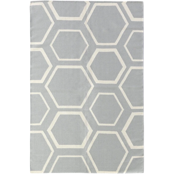 Exquisite Rugs Flatweave Light Blue 96865X8 5ft.X8ft. Rect. Rug