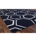 Exquisite Rugs Flatweave Navy/White 969510X14 10ft.X14ft. Rect. Rug