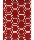 Exquisite Rugs Flatweave Red/White 96975X8 5ft.X8ft. Rect. Rug