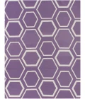 Exquisite Rugs Flatweave Purple/White 97005X8 5ft.X8ft. Rect. Rug