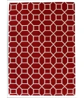 Exquisite Rugs Flatweave Red/White 97065X8 5ft.X8ft. Rect. Rug