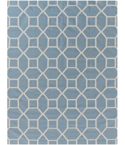 Exquisite Rugs Druggets Turquoise/White 97085X8 5ft.X8ft. Rect. Rug