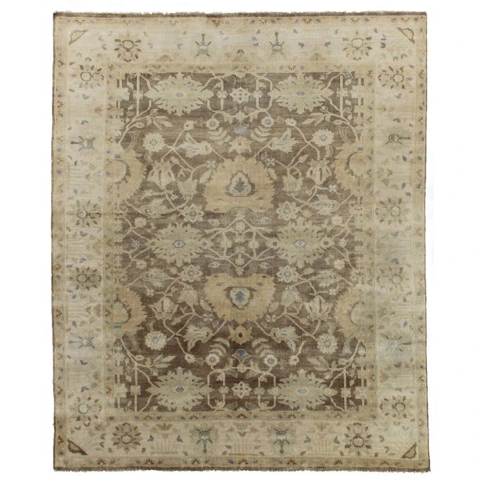 Exquisite Rugs Antique Weave Oushak Mink/Ivory 973310X14 10ft.X14ft. Rect. Rug