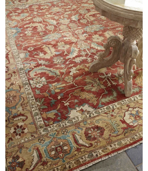 Exquisite Rugs Antique Weave Serapi Rust/Gold 974512X15 12ft.X15ft. Rect. Rug