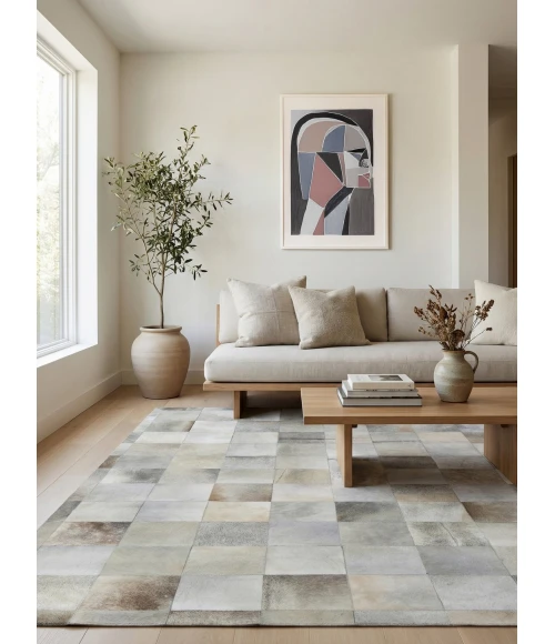Exquisite Rugs Natural Hide Silver 975696X136 9ft.6in.X13ft.6in. Rect. Rug