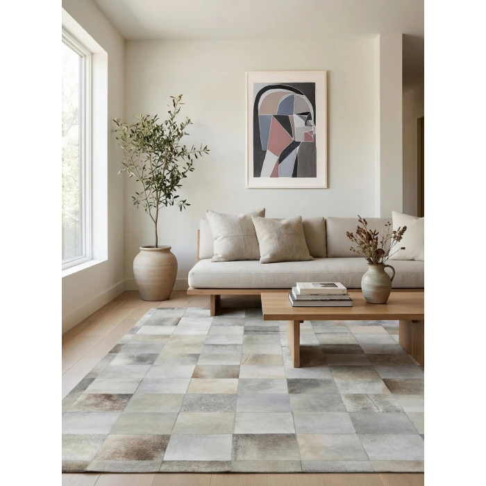Exquisite Rugs Natural Hide Silver 9756136X176 13ft.6in.X17ft.6in. Rect. Rug