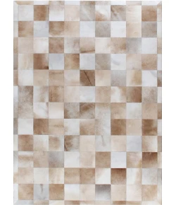 Exquisite Rugs Natural Hide Beige 97581X16 1ft.X1ft.6in. Rect. Rug