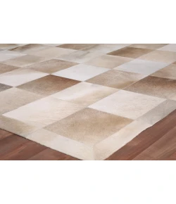 Exquisite Rugs Natural Hide Beige 97581X16 1ft.X1ft.6in. Rect. Rug