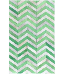 Exquisite Rugs Natural Hide White/Green 9759116X146 11ft.6in.X14ft.6in. Rect. Rug