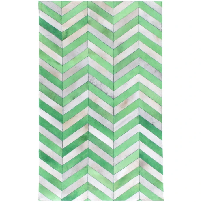 Exquisite Rugs Natural Hide White/Green 9759116X146 11ft.6in.X14ft.6in. Rect. Rug