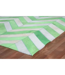 Exquisite Rugs Natural Hide White/Green 9759116X146 11ft.6in.X14ft.6in. Rect. Rug